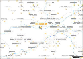 map of Béduer