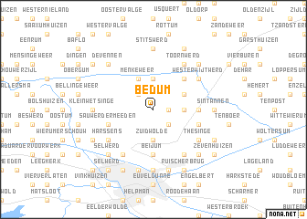 map of Bedum