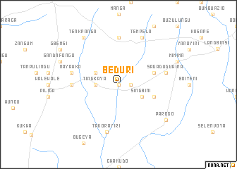 map of Beduri