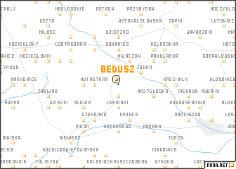 map of Będusz