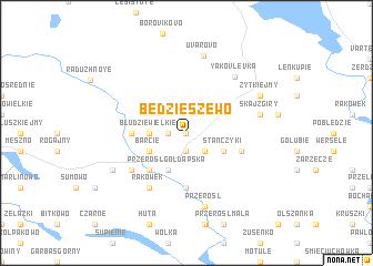 map of Będzieszewo