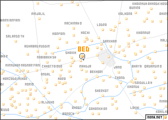 map of Bed