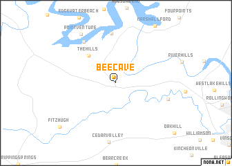 map of Bee Cave