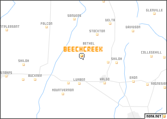 map of Beech Creek