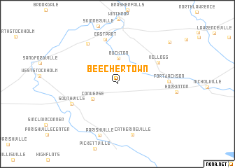 map of Beechertown