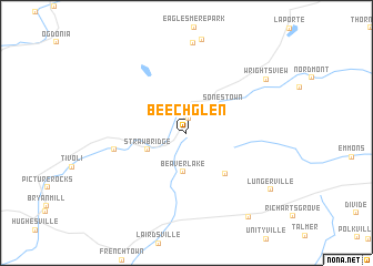 map of Beech Glen