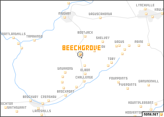 map of Beech Grove