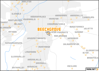 map of Beech Grove