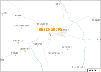 map of Beech Grove