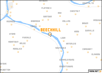 map of Beech Hill