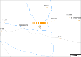 map of Beech Hill