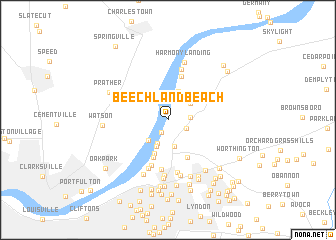 map of Beechland Beach