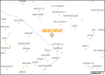 map of Beech Run