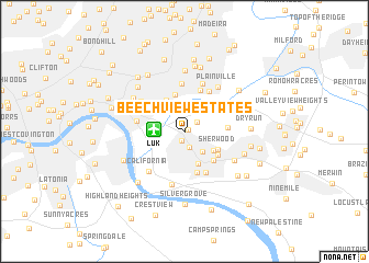 map of Beechview Estates