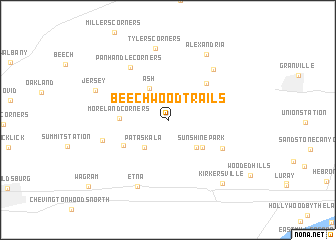 map of Beechwood Trails