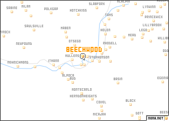 map of Beechwood