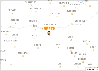 map of Beech