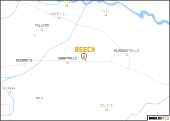 map of Beech