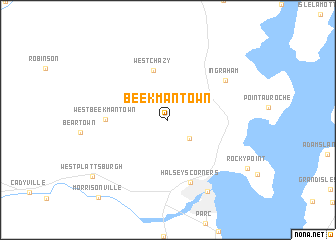 map of Beekmantown