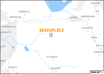 map of Beeks Place