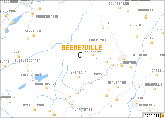 map of Beemerville