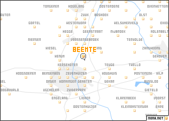map of Beemte