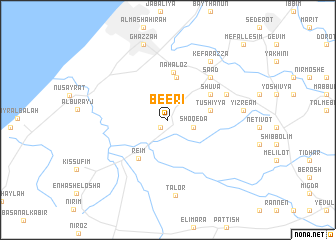 map of Beʼeri