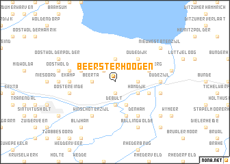 map of Beersterhoogen