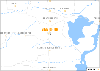 Locmap BEERWAH 152.7986667X 26.97X153.1346667X 26.73 