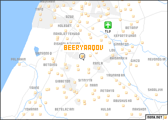 map of Beʼer Ya‘aqov