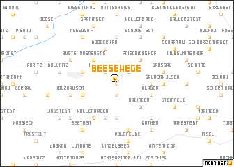 map of Beesewege