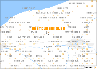 map of Beetgumermolen