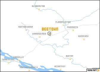 map of Beetown