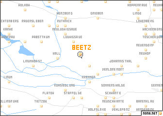 map of Beetz