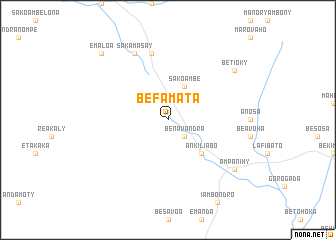 map of Befamata