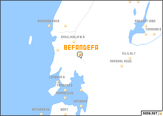 map of Befandefa