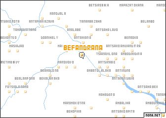 map of Befandrana