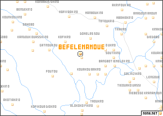 map of Béfélémamoué