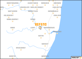 map of Befeno