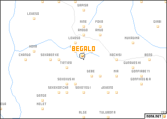 map of Begalo