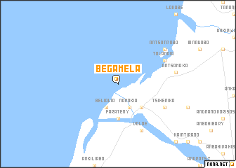map of Begamela
