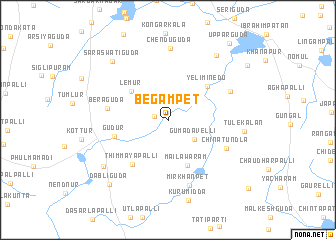 map of Begampet