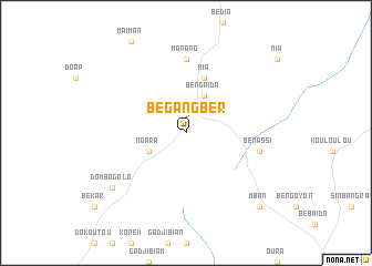 map of Bégangber