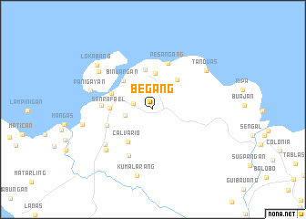 map of Begang