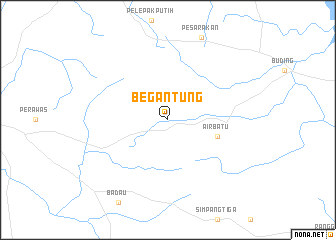 map of Begantung