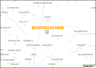 map of Begara ech Chaab