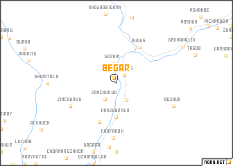 map of Begar