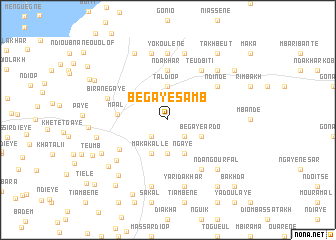 map of Bégaye Samb