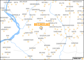 map of Be Gbogbo