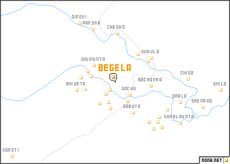 map of Begela